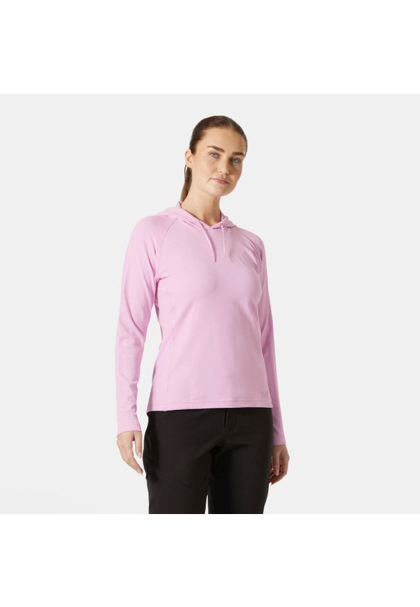 Bluza damska z kapturem Helly Hansen Verglas Light. Typ kołnierza: kaptur. Kolor: różowy