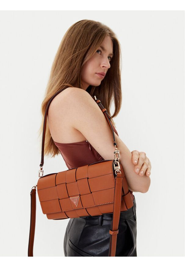 Guess Torebka Maylee HWWG96 61190 Brązowy. Kolor: brązowy. Materiał: skórzane