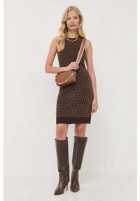 MICHAEL Michael Kors torebka skórzana kolor beżowy. Kolor: beżowy. Materiał: skórzane #4