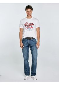 Big-Star - Koszulka męska z nadrukiem biała Merret 100. Okazja: na co dzień. Kolor: biały. Materiał: bawełna, jeans. Wzór: nadruk. Styl: casual #4