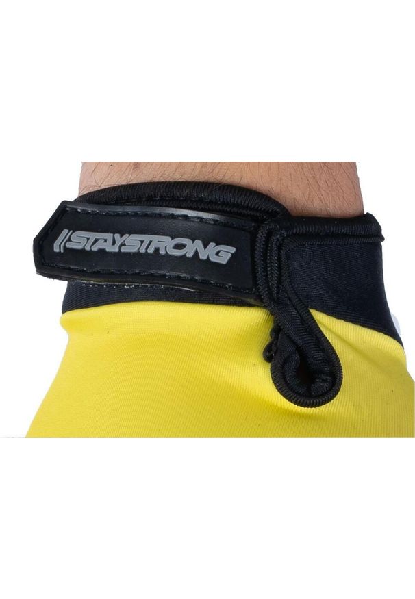 STAY STRONG - Rękawiczki rowerowe Stay Strong Opposite. Kolor: żółty. Materiał: materiał