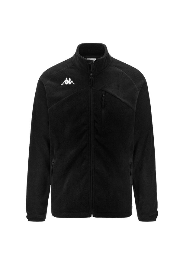 Polar dziecięcy zapinany na zamek Kappa Viarella. Kolor: czarny. Materiał: polar. Sport: fitness