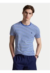 Polo Ralph Lauren T-Shirt 710956828505 Niebieski Regular Fit. Typ kołnierza: polo. Kolor: niebieski. Materiał: bawełna #1
