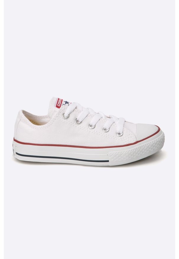 Converse - Tenisówki dziecięce. Nosek buta: okrągły. Zapięcie: sznurówki. Kolor: biały. Materiał: syntetyk, materiał. Szerokość cholewki: normalna. Wzór: gładki