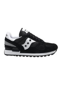 Trenerzy Saucony shadow original. Zapięcie: sznurówki. Kolor: czarny. Materiał: materiał, tkanina, syntetyk. Szerokość cholewki: normalna