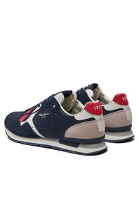 Pepe Jeans Sneakersy Brit Road M PMS40007 Granatowy. Kolor: niebieski. Materiał: materiał #6