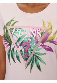 Guess T-Shirt 172941 Różowy Classic Fit. Kolor: różowy. Materiał: bawełna #3