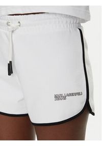 Karl Lagerfeld - KARL LAGERFELD Szorty sportowe A2W10095 Biały Regular Fit. Kolor: biały. Materiał: bawełna