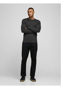 Jack & Jones - Jack&Jones Sweter Basic 12137190 Szary Regular Fit. Kolor: szary. Materiał: bawełna