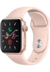 APPLE - Smartwatch Apple Watch 5 GPS 40mm Gold Alu Różowy (MWV72WB/A). Rodzaj zegarka: smartwatch. Kolor: różowy #1
