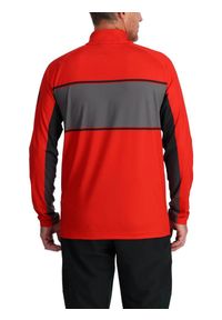 Bluza męska Spyder Paramount 1/2 Zip. Kolor: czerwony. Sezon: zima. Styl: sportowy
