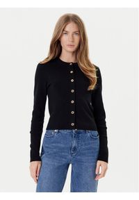 MICHAEL Michael Kors Kardigan MT5617W4VR Czarny Slim Fit. Kolor: czarny. Materiał: wełna