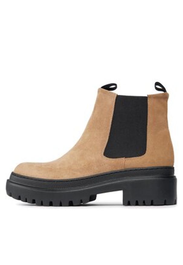 Pollini Sztyblety SA21204G0HTI0130 Beżowy. Kolor: beżowy. Materiał: zamsz, skóra