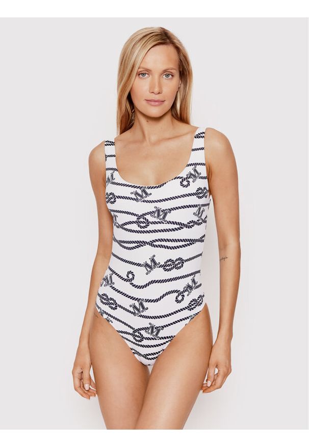 Max Mara Beachwear Strój kąpielowy Rodano 38311228 Biały. Kolor: biały. Materiał: syntetyk