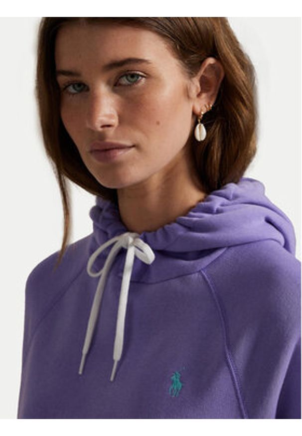 Polo Ralph Lauren Bluza 211971691005 Fioletowy Relaxed Fit. Typ kołnierza: polo. Kolor: fioletowy. Materiał: bawełna
