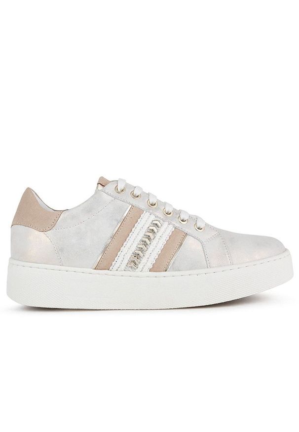 Buty Geox D Skyely E D25QXE0AL22CH85Q - multikolor. Zapięcie: sznurówki. Kolor: wielokolorowy. Materiał: guma, skóra ekologiczna, zamsz. Szerokość cholewki: normalna