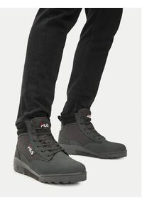 Fila Trapery Grunge II Mid Wmn FFW0217.80010 Czarny. Kolor: czarny. Materiał: nubuk, skóra #5