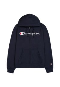 Champion - Męska Rozpinana Bluza Z Kapturem. Typ kołnierza: kaptur. Kolor: niebieski