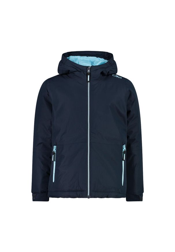 Dziecięca kurtka z kapturem ripstop CMP. Typ kołnierza: kaptur. Kolor: niebieski