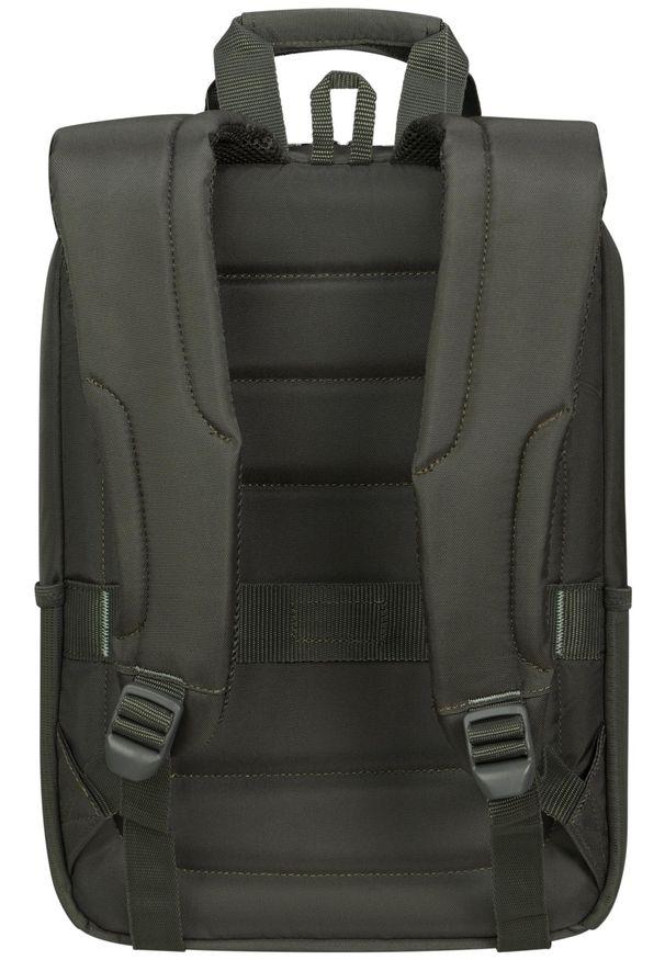 Plecak Samsonite Guardit Classy 14.1'' ciemnozielony. Kolor: zielony. Materiał: tkanina, materiał. Styl: biznesowy