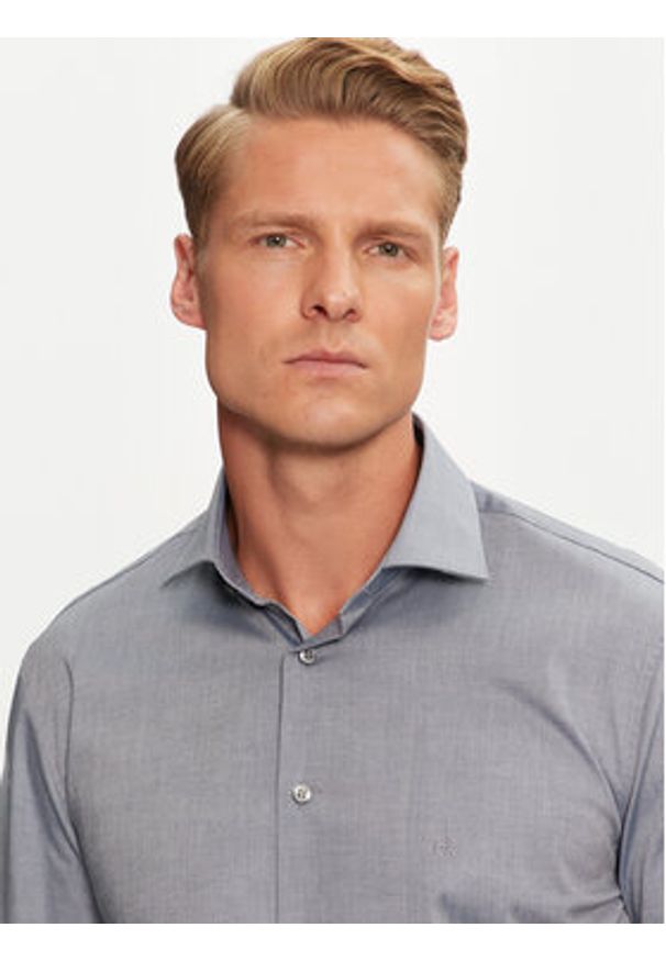Calvin Klein Koszula K10K113539 Niebieski Regular Fit. Kolor: niebieski. Materiał: bawełna