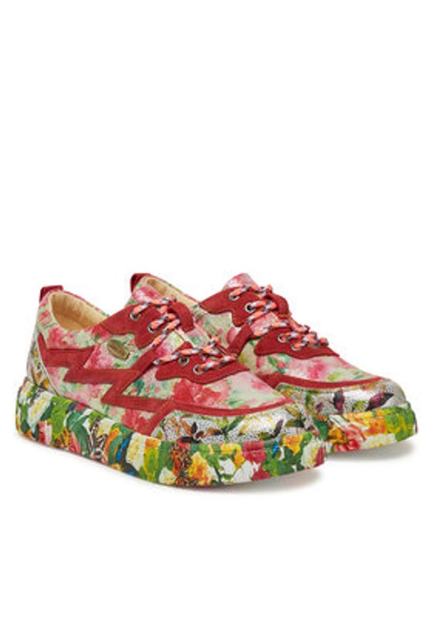Laura Vita Sneakersy Soleno 06 Kolorowy. Materiał: skóra. Wzór: kolorowy