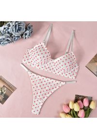 Intica - Komplet bielizny z serduszkami z delikatnego materiału Joan. Kolor: wielokolorowy. Materiał: materiał #1