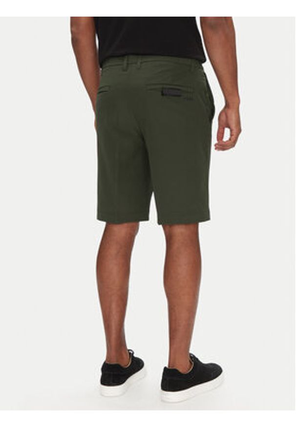 BOSS Szorty materiałowe S_Commuter_10.5 Inch 50540337 Zielony Slim Fit. Kolor: zielony. Materiał: syntetyk