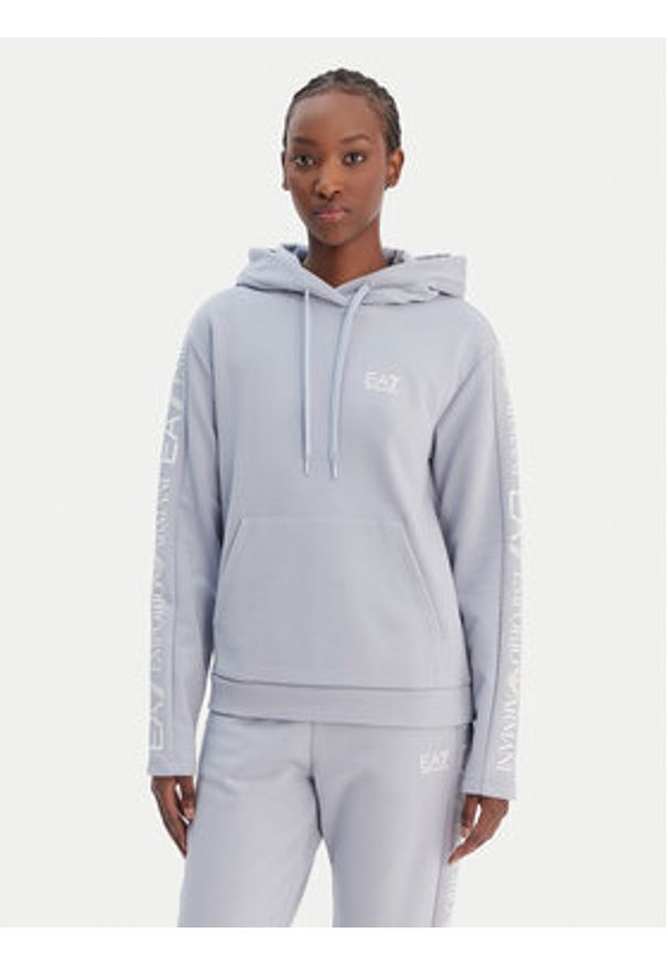 EA7 Emporio Armani Dres 7W000116 AF10443 U9309 Błękitny Regular Fit. Kolor: niebieski. Materiał: syntetyk