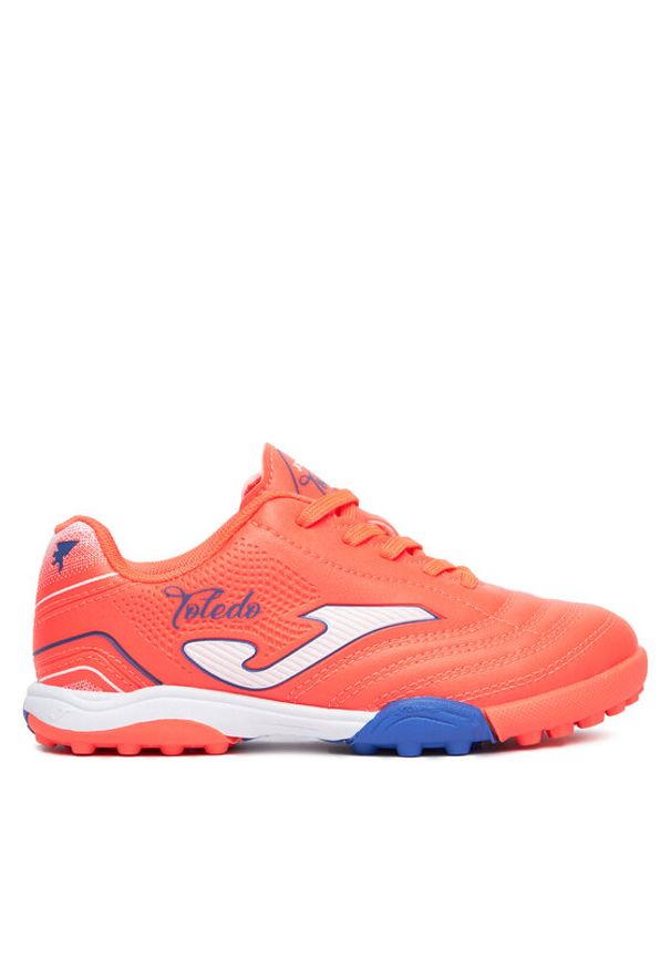 Joma Buty do piłki nożnej Toledo Jr 2507 TOJS2507TF Koralowy. Kolor: pomarańczowy. Materiał: skóra