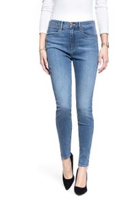 Wrangler - SPODNIE DAMSKIE WRANGLER SKINNY HIGH RISE WONDER BLUE W27HJR211 112128093 #6