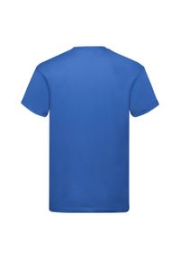 FRUIT OF THE LOOM - Oryginalna Bawełniana Koszulka Unisex Dla Dorosłych. Kolor: niebieski. Materiał: bawełna. Sport: turystyka piesza