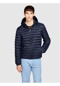 Sisley Kurtka przejściowa 2BA2SN02H Granatowy Slim Fit. Kolor: niebieski. Materiał: syntetyk