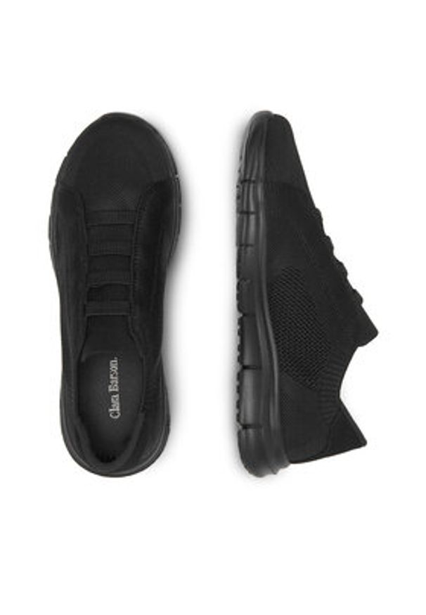 Clara Barson Sneakersy WS2202-02 Czarny. Kolor: czarny. Materiał: materiał