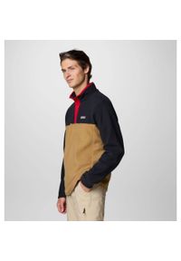 columbia - Bluza męska Columbia Steens Mountain Half Snap. Kolor: wielokolorowy, czarny, czerwony, brązowy. Materiał: polar. Sport: turystyka piesza #1