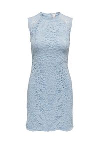 only - ONLY Sukienka codzienna 15300707 Błękitny Tight Fit. Okazja: na co dzień. Kolor: niebieski. Materiał: bawełna, syntetyk. Typ sukienki: proste. Styl: casual