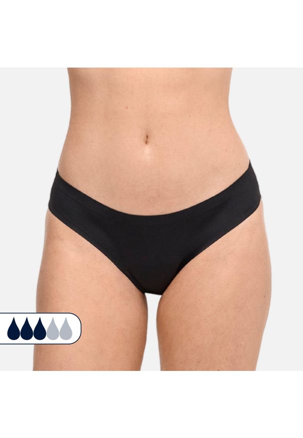 SORIO - Dół menstruacyjnego stroju kąpielowego damski Nina. Kolor: czarny