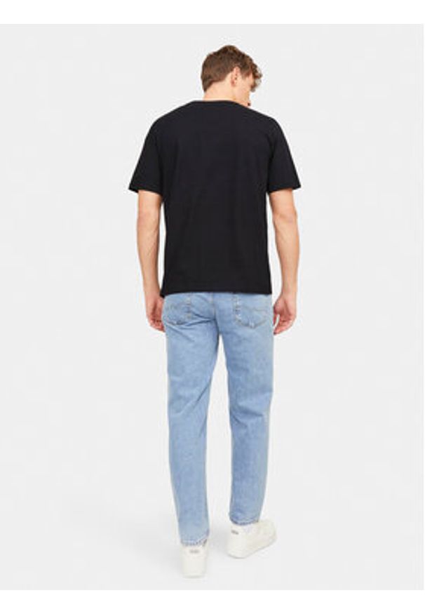 Jack & Jones - Jack&Jones T-Shirt Cobin 12250411 Czarny Standard Fit. Kolor: czarny. Materiał: bawełna