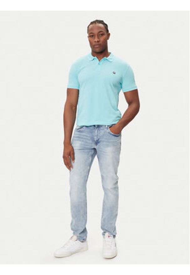 Petrol Industries Szorty jeansowe Seaham Niebieski Slim Fit. Kolor: niebieski. Materiał: bawełna