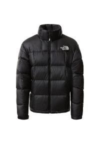 Kurtka The North Face Lhotse 0A3Y23YA71 - czarna. Kolor: czarny. Materiał: puch. Wzór: aplikacja