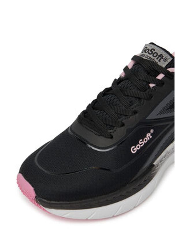 Go Soft Sneakersy V11-148 Czarny. Kolor: czarny. Materiał: materiał