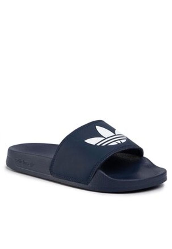 Adidas - adidas Klapki Adilette Lite Slides FU8299 Granatowy. Kolor: niebieski. Materiał: skóra