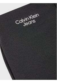 Calvin Klein Jeans Spódnica trapezowa Stack Logo IG0IG01998 Czarny Regular Fit. Kolor: czarny. Materiał: wiskoza