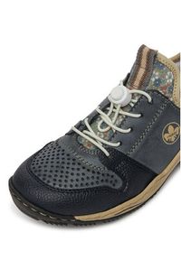 Rieker Sneakersy L0538-14 Granatowy. Kolor: niebieski. Materiał: materiał, syntetyk