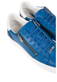 Antony Morato Sneakersy | MMFW01281-LE300001 | Mężczyzna | Niebieski. Nosek buta: okrągły. Zapięcie: zamek. Kolor: niebieski. Materiał: skóra