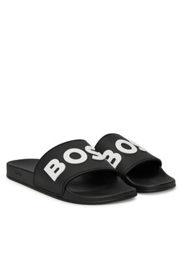 BOSS Klapki Kirk Slid 50498241 Czarny. Kolor: czarny. Materiał: syntetyk