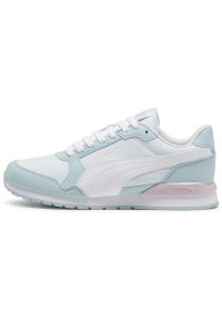 Buty Puma ST Runner v3 NL Jr, Dzieci. Zapięcie: sznurówki. Kolor: biały. Materiał: materiał. Szerokość cholewki: normalna. Sport: turystyka piesza