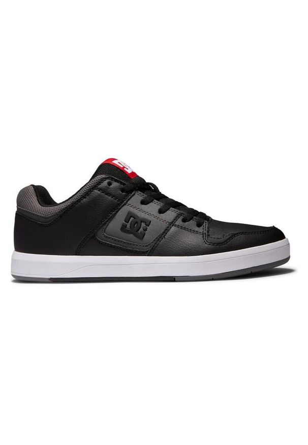 DC Shoes - Skórzane buty skate dla Mężczyzn DC CURE Czarny. Kolor: szary, niebieski, wielokolorowy. Materiał: guma, skóra. Szerokość cholewki: normalna. Sport: skateboard