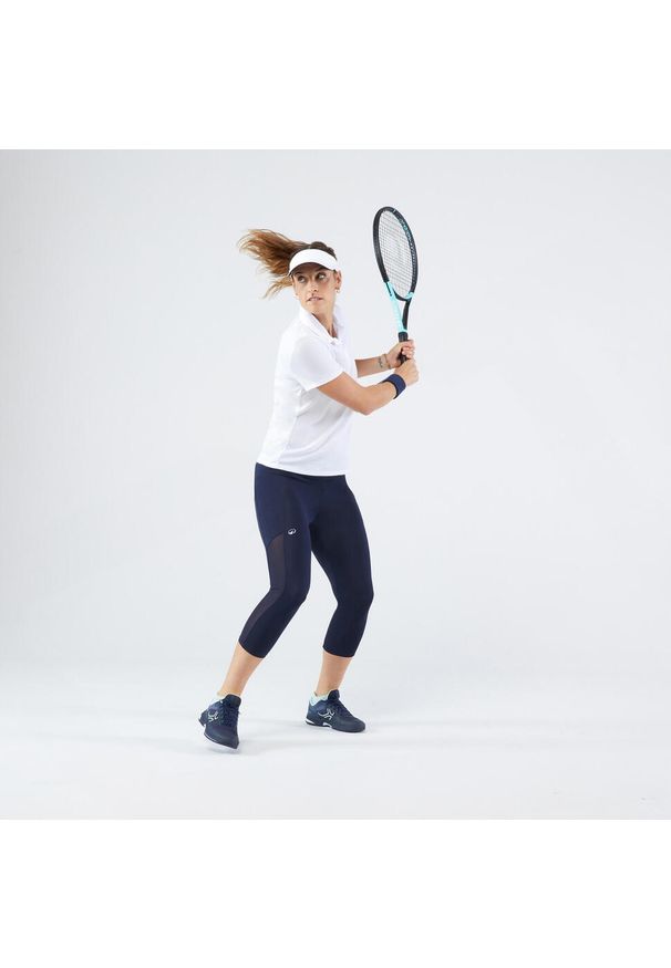 ARTENGO - Krótkie legginsy do tenisa damskie Artengo Dry Hip Ball. Kolor: niebieski. Materiał: poliester, elastan, poliamid, materiał. Długość: krótkie. Sport: tenis