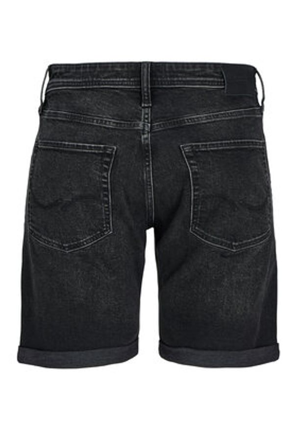 Jack & Jones Szorty jeansowe Rick 12269612 Czarny Regular Fit. Kolor: czarny. Materiał: bawełna